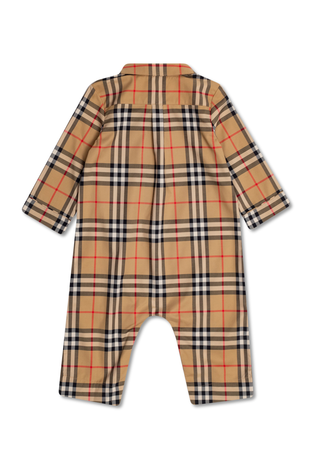 Burberry shop baby sleepsuit